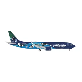 Herpa 536820 Boeing B737 Max 9 Alaska Orca West Coast Wonders – N932AK (1:500)