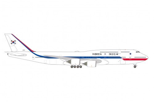 Herpa 537513 Boeing B747-8 BBJ South Korea Government (1:500)