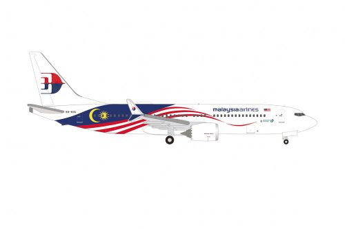 Herpa 537780 Boeing B737 Max 8 Malaysia Airlines (1:500)