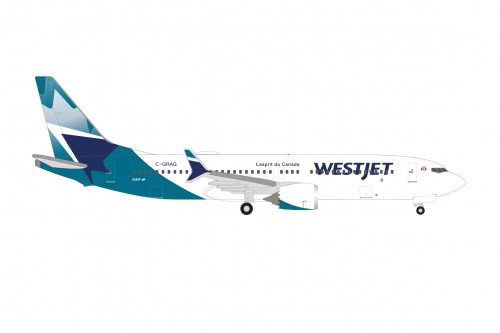 Herpa 537803 Boeing B737 Max 8 Westjet (1:500)