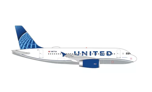 Herpa 538756 Airbus A319 United Airlines (1:500)