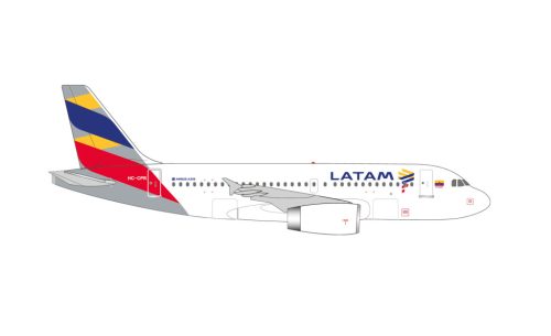 Herpa 538770 Airbus A319 LATAM - Ecuador Flag (1:500)