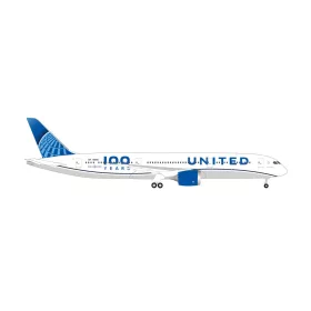   Herpa 539050 Boeing 787-9 Dreamliner, United Airlines "100 Years" - N61101 (1:500)