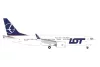 Herpa 539098 Boeing 737 Max 8 LOT Polish Airlines (1:500)