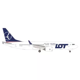 Herpa 539098 Boeing 737 Max 8 LOT Polish Airlines (1:500)