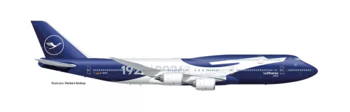 Herpa 539500 Boeing 747-8 Lufthansa 100 Jahre (1:500)