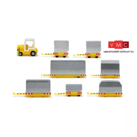   Herpa 557825 Repülőtéri konténerszállító járművek (1:200)