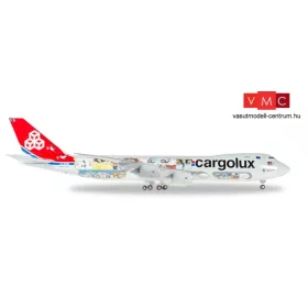   Herpa 558228 Boeing B747-8F Cargolux 45th Anniversary - City of Redange-sur-Attert (1:200)