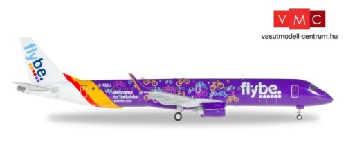 Herpa 558297 Embraer E195, FlyBe - Welcome to Yorkshire (1:200)