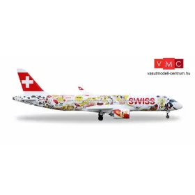   Herpa 559133 Bombardier CS300 Swiss International Air Lines Swiss Romandy / Fichtre - HB-JCA (1:200)