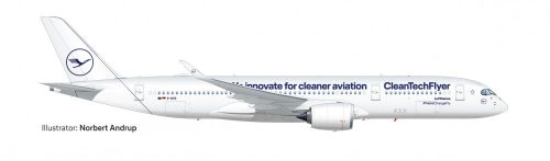 Herpa 572460 Airbus A350-900 Lufthansa, CleanTechFlyer – D-AIVD (1:200)