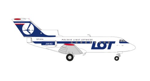 Herpa 573139 Yak-40 LOT Polish Airlines