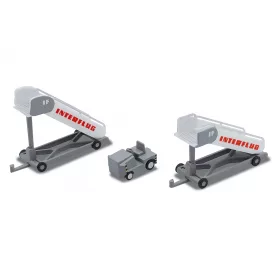   Herpa 573153 Historic Stairs Interflug - Repülőtéri utaslépcső (1:200)