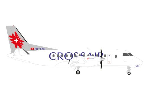 Herpa 573252 Saab 340 Crossair HB-AKN (1:200)