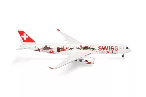Herpa 573672 Airbus A350-900 Swiss Wanderlust (1:200)