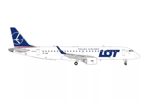 Herpa 573818 Embraer E190 LOT Polish Airlines (1:200)