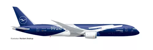Herpa 573986 Boeing 787-9 Lufthansa 100 Jahre (1:200)