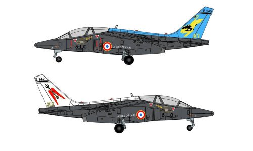 Herpa 580816 Alpha Jet French ETO 01.008 (Escadron de transition opérationnelle), “Saintonge”, Base aérienne 120, Cazaux - E142 / 8-LO