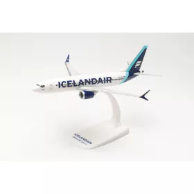 Herpa 613743 Boeing B737 Max 8 Icelandair - cyan (1:200)