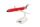 Herpa 614016 Braniff International Boeing 727-200 - Solid Red - N401BN (1:200) - Építőkészlet
