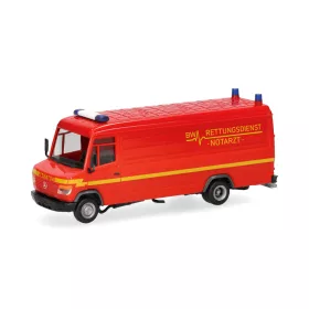   Herpa 700894 Mercedes-Benz Vario katonai dobozos furgon, BW/Notarzt (H0)