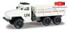 Herpa 744539 URAL 4320 platós csapatszállító teherautó -UN- (H0)
