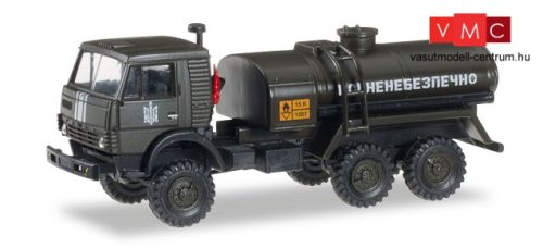 Herpa 745468 Kamaz 4322 katonai üzemanyagszállító tartálykocsi - Ukrán Hadsereg (H0)