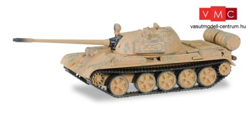 Herpa 745642 T-55 M szovjet harckocsi, homokszín, kopásnyomokkal (H0)