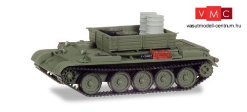 Herpa 745895 Műszaki páncélos T-54, rakománnyal: hordók, kerekek (H0)