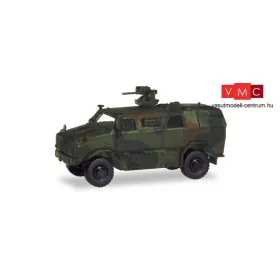 Herpa 746380 ATF Dingo páncélozott katonai jármű, FLW 200 fegyverrel és álcafestéssel (H