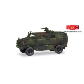 Herpa 746397 ATF Dingo páncélozott katonai jármű, KMW 1530 fegyverrel és álcafestéssel (