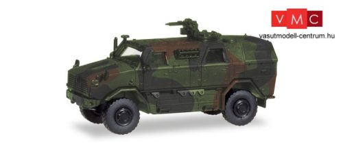 Herpa 746397 ATF Dingo páncélozott katonai jármű, KMW 1530 fegyverrel és álcafestéssel (