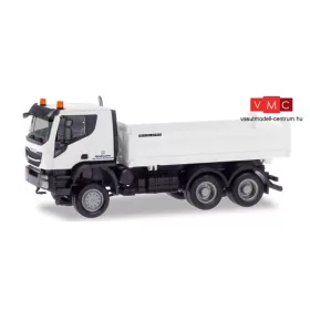Herpa 746588 Iveco Trakker 6x6 katonai billencs, Meiller, Bundeswehr (H0)