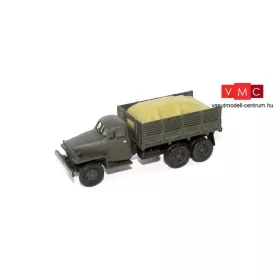 Herpa 746687 Studebaker katonai platós teherautó letakart rakománnyal (H0)