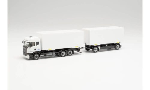 Herpa 746830 Scania R '13 HL csereszekrényszállító katonai teherautó, pótkocsival - Bunde