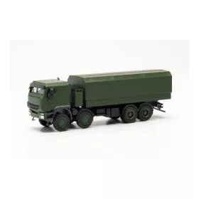   Herpa 746915 Iveco Trakker 8x8 ponyvás katonai teherautó, felirat nélkül (H0)