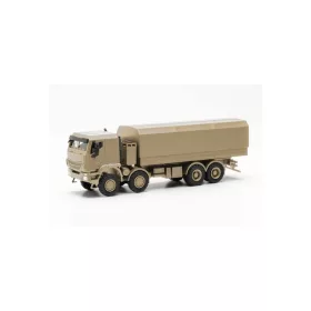   Herpa 746984 Iveco Trakker 8x8 ponyvás katonai teherautó, homok színben (H0)