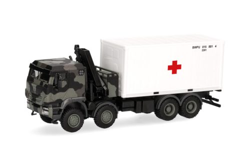 Herpa 747288 Iveco Trakker 8x8 Ladekr./Cont