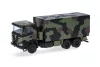 Herpa 747363 Scania XT17 6x6 ponyvás teherautó, álcafestéssel - Bundeswehr (H0)