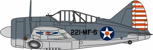 Herpa 81AC131 Brewster Buffalo VMF-221 USMC (1:72)
