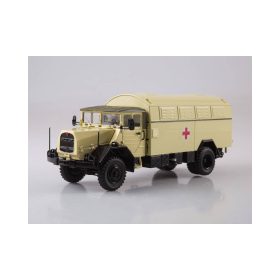   Herpa 83SSM1433 MAN 630 dobozos katonai teherautó, Sanitätskoffer RotesKreuz (1:43)
