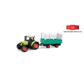 Herpa 84184013 CLAAS ARION 540 Traktor élőállatszállító pótkocsival (1:32)