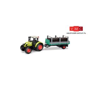 Herpa 84184016 CLAAS ARION 540 Traktor rönkszállító utánfutóval (1:32)
