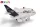 Herpa 86PB-055 Pullback Lufthansa hátrahúzós játékrepülő, LED világítással