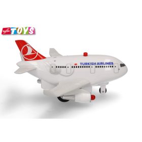   Herpa 86PB-287A Pullback Turkish Airlines hátrahúzós játékrepülő, LED világítással