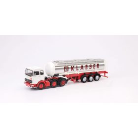   Herpa 87MBS026154 Mercedes-Benz LPS 2032 nyergesvontató, vegyianyagszállító tartálykocsival (H0)