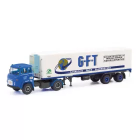   Herpa 87MBS026239 Scania LB 76 nyergesvontató, hűtődobozos félpótkocsival - GFT Wetz (H0)