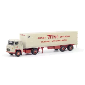   Herpa 87MBS026260 Scania Vabis LB 76 nyergesvontató, dobozos félpótkocsival - Tress (H0)