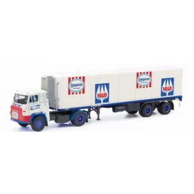   Herpa 87MBS026314 Scania Vabis LB 76 nyergesvontató, hűtődobozos félpótkocsival - Peter John/IGLO (H0)
