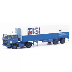   Herpa 87MBS026321 DAF 2800 nyergesvontató, hűtődobozos félpótkocsival - Binfürst/IGLO (H0)